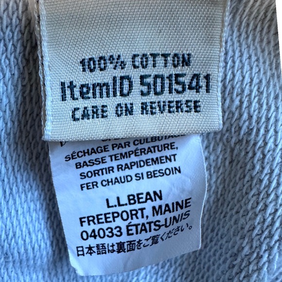 LL Bean Rugby‎ Shirt Women's Small Soft Cotton Pullover Long Sleeve Gray 501541 - Picture 6 of 6